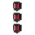 thumbnail image 1 of maskred Barrière de Queue Rétractable Polyvalente pour Gestion Efficace des Foules Rouge 3 Mètres 3ensemble, 1 of 6