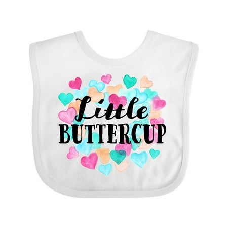

Inktastic Little Buttercup Hearts Gift Baby Boy or Baby Girl Bib