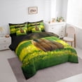 thumbnail image 2 of Erosebridal Brown Capybara Bedding Comforter Set 7 Pieces For Boys Girls,Kawaii Animal Full Bedding Set For Teens,Black Reversible, 2 of 6