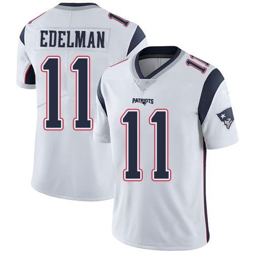 NFL_Jerseys Jersey New England''Patriots'' #11 Julian Edelman 12 Tom Brady  24 Stephon Gilmore''NFL'' Youth Custom White Vapor Limited Jersey 