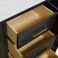 thumbnail image 4 of Parisian 72" Bathroom Vanity with Dark Oak Cabinet and Carrara Marble Top, 4 of 7