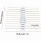 thumbnail image 3 of Trouser Hangers Sliding Trouser Rack Stainless Steel Multifunction Pull-Out Trouser Rack Non-Slip Jeans Rack 22 Rods, Beige, 3 of 5