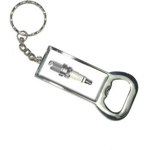 Nothing Specific Spark Plug Car Engine Motor Keychain Bottle Bottlecap Opener