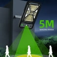 thumbnail image 4 of HHGBAD Solar Motion Sensor Outdoor Lights - IP65 Waterproof Solar-Powered Wall Lights for Garden, Yard, and Patio - 3 Lighting Modes with Remote Control, 4 of 7