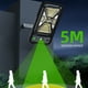 thumbnail image 4 of Luces solares para exteriores, sensor de movimiento, resistentes al agua IP65, 3 modos de luz, control remoto, apliques para valla, jardín, patio, luces solares para jardín, luces con sensor, 4 of 9