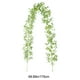 thumbnail image 3 of Guirnalda colgante de ratán artificial de 2 m | Decoración para árbol de Navidad y chimenea de interior | Decoración para fiestas de Acción de Gracias y festividades | Blanco, rosa, morado, azul,, 3 of 7