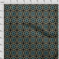 thumbnail image 4 of oneOone Cotton Poplin Twill Dark Teal Blue Fabric Asian Tile Star Sewing Craft Projects Fabric Prints By Yard 56 Inch Wide, 4 of 4