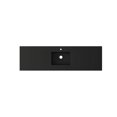 thumbnail image 2 of Laviva 313SQ1HSS-72C-MB 5.9 x 22 x 72 in. Forever Viva Stone Matte Black Solid Surface Countertop with Single Integrated Sink, 2 of 3