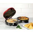 thumbnail image 4 of Taco Tuesday Quesadilla Maker Station, Multipurpose Griddle with 8-Inch Non-Stick Cooking Plate, Red, 4 of 5