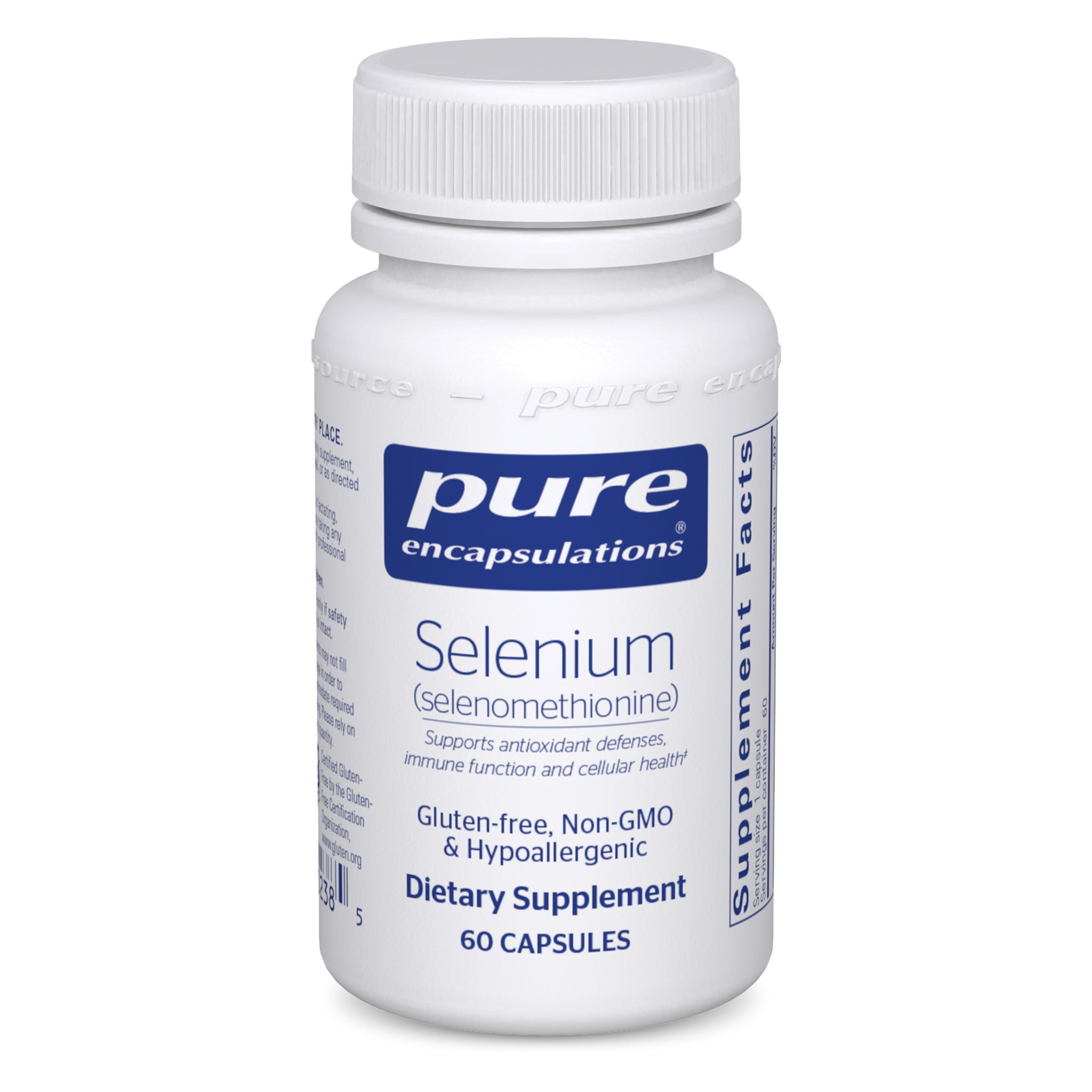 Pure Encapsulations Selenium (Selenomethionine) | Antioxidant Supplement for Immune System, Prostate, Collagen and Thyroid Support* | 60 Capsules