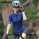 thumbnail image 5 of INBIKE Maillot de ciclismo para mujer, manga corta, para ciclismo de carretera, camisetas para montar en bicicleta, ropa para ciclismo de montaña, maillot para ciclismo con 3 bolsillos traseros, 5 of 5