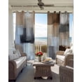 thumbnail image 4 of Abstract Gray Brown Blackout Curtains 84 Inches Long, Oil Painting Color Blocks Thermal Insulated Black Out Curtains, Darkening Window Curtain Drapes for Bedroom Living Room 42"x84" 2 Panels, 4 of 8
