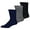 Viscose Bamboo-Comfort Top Black/Grey/Navy, variant on TeeHee Viscose from Bamboo Over the Calf Dress Socks for Men Multi-Pack