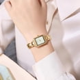 thumbnail image 5 of Reloj de acero inoxidable para mujer, reloj de cuarzo resistente al agua, pulsera de moda para mujer, reloj de muñeca elegante para vestir, regalo, 5 of 5