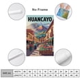 thumbnail image 2 of Huancayo Peru Vintage City Travel Poster with Mountain Market And Native Textiles Print Poster, 2 of 8