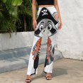 thumbnail image 4 of Pirate Cat Costume High Waisted Casual Flared Trousers Summer Home Pants Gift Street Fashion Night Club Big Size Trousers, 4 of 5