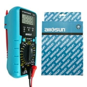 Allosun Digital Multimeter,Electrical DMM/Ohmmeter/Voltmeter Voltage Tester EM127