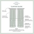 thumbnail image 7 of Exclusive Home Curtains Loha Linen Braided Tab Top Curtain Panel Pair, 54x84, Ivory, 7 of 7