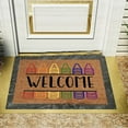thumbnail image 3 of Summer Doormats Outdoor Mats for Porch Home Rugs for Front Door Low Profile, Non Slip Garge Porch Entryway Mat, Easy Clean Beautiful Color and Sizing for Outdoor and Indoor Uses, 16x24 Inch, 3 of 4
