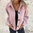 thumbnail image 2 of Veste pour Femmes, Cardigan à Boutons et Col Rabattu Manches Longues Décontracté, Cardigan pour Femmes, 2 of 8