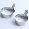 thumbnail image 2 of 6Pcs Egg Ring Egg Molds Ring Non Stick Stainless Steel Egg Mold Egg Rings for Frying Eggs Pancake Sandwich Cooking, 2 of 4