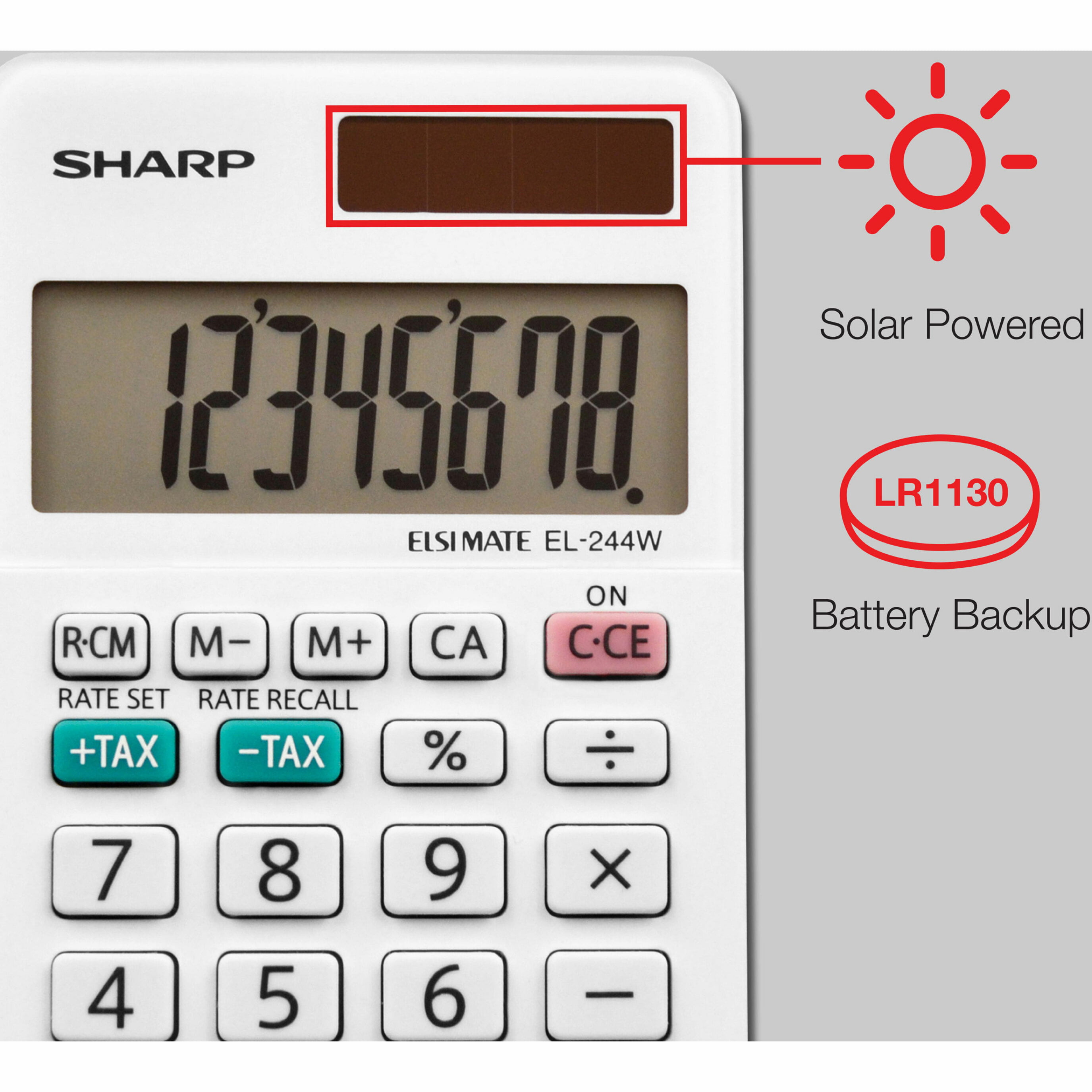 Sharp Calculators EL244WB Business Calculator White El-244wb 1-pack for sale online 