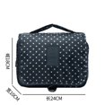 thumbnail image 3 of Hanging Toiletry Bag / Travel Bag - Blue Polka Dot, 3 of 4