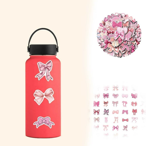 Adorable Stickers for Crafts 55PCS Bows Stickers for Luggage Phones and Decorations