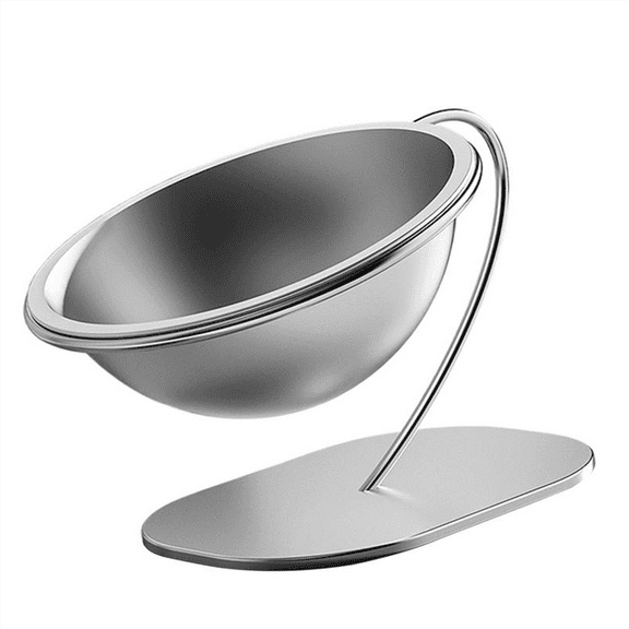 Raised Cat Dish Stainless Steel Dog Food Container Pet Feeding Accessories Large Lifted Cat Bowl with Stable Base