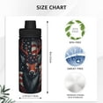 thumbnail image 3 of Susaid Modern USA Deer Head Print 18oz Sports Insulated Kettle Stainless Steel Water Bottle Leakproof Sport Flask, 3 of 7