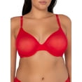 thumbnail image 3 of Smart & Sexy Women's Sheer Mesh Demi Underwire Bra, Single and 2-Pack, 3 of 5