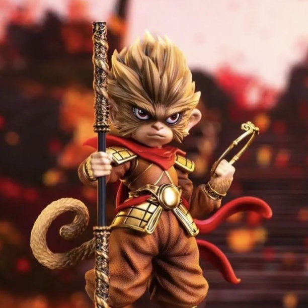Mito negro: figuras de Wukong, figuras de anime de Wukong, versión Q, figuras de PVC, modelos de estatuas Gk, colección de muñecas, adornos de escritorio, juguetes, regalos