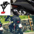 thumbnail image 4 of Motorcycle License Plate Holder, Motorcycle Fender Eliminator Kit, Motorcycle Mudguard, Adjustable Bracket Motorcycle Rear Rack, Universal Motorcycle Tail Light Turn Signal Bracket, 4 of 4