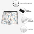 thumbnail image 3 of Yiaed Tulips Flowers Print Men's Soft Cotton Boxer Shorts Breathable Boxers Underwear Moisture-Wicking Underwear Stretch Boxer Briefs for Man-Large, 3 of 5