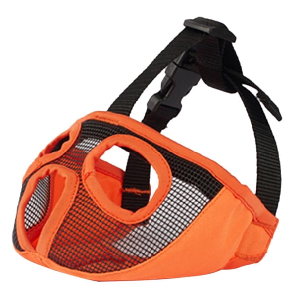 Goggles Bozales para Perros para Hocico Corto Perro Malla Transpirable Anti- - Naranja, L jinwen Hocico corto Hocico de malla de perro