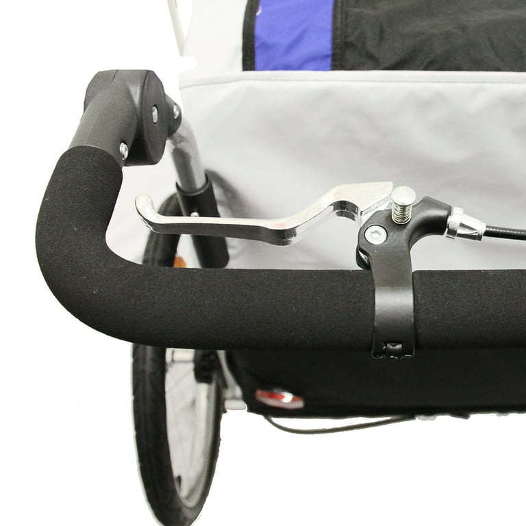 ClevrPlus Deluxe 3in1 Double Seat Bicycle Bike Trailer, 60 OFF