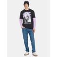 thumbnail image 2 of Nightmare Before Christmas Men's & Big Men's Long Sleeve Graphic Tee Shirt and Beanie Hat Set, Sizes XS-3XL, 2 of 5