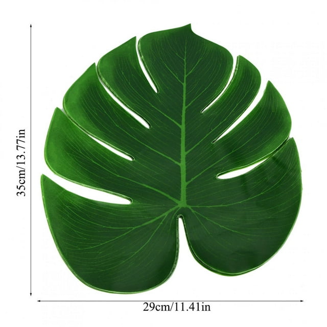 Monstera Leaf, Table Mat, Fake Flower, Washable Wall Decoration For Kitchen Table Artificial Plants