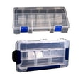 thumbnail image 1 of Almencla Portable Plastic Tool Box Storage Components Box 156x220x55mm 230x120x35mm, 1 of 8
