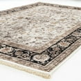 thumbnail image 5 of Alfa Rich 5x7 Area Rugs, Ultra-Thin, Oriental, Black and Cream Rug, Non-Slip, Machine Washable, Easy Clean, Pet Friendly Rug, 5 of 6