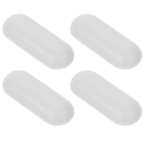 TABLETREANDS 4-Pack Light Grey Toilet Seat Bumpers Plastic Noise Reduction Pads 1.8x0.7x0.5in Collision Prevention