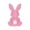 B, variant on POLISE Spaces Pink Bunny Bath Rug 19.6x19.6 Inch Flocked Easter Mat with Non-Slip Backing, Super Absorbent & Quick-Dry for Bathroom, Bedroom or Entryway Decor