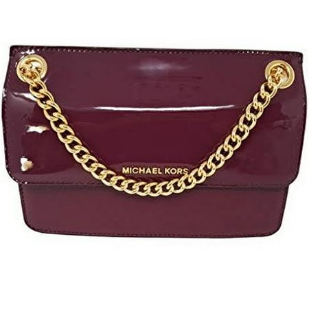 Convertible Cross Body Bag - Michael Kors Whitney Chain Convertible Leather Cross Body Bag Plum