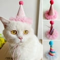 thumbnail image 2 of Farfi Pet Hat Soft Comfortable Adjustable Cat Dog Birthday Hat Pet Costume Accessories for Festivals Party Supplies (Type E), 2 of 13