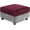 Burgundy, variant on Velvet Square Modular Storage Ottoman Covers, Stretch Square Ottoman Slipcover Sectional Sofa Module Cushion Slipcover Footstool Protector Covers (White,24-32in)