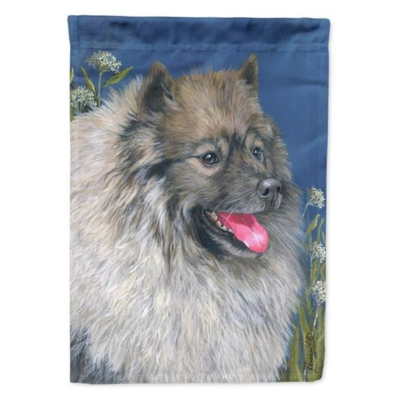 28 x 0.01 x 40 in. Keeshond Canvas House Flag