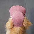 thumbnail image 3 of Golden Retriever Dog Hats for Large Dogs Corduroy Solid Dog Baseball Cap Ear Opening Adjustable Sun Protection Pet Dog Supplies for Outdoor Walking Travel Solid Color Single Pack, 3 of 4