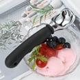 thumbnail image 5 of Snmubt Ice Cream With Soft Grip Handle Special-Purpose Heavy Duty Sturdy Spoon Kitchen Tool For Cookies Dough Ice Cream Sorbet Black (Black), 5 of 8