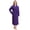 Dark Purple, variant on Women's Shawl Collar Bathrobe, Soft Long Towel Robes for Women(Light Pink,S/M)