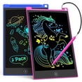 thumbnail image 1 of Tableta de escritura LCD TECJOE de 10 pulgadas, colorido Doodle, paquete de 2 unidades para niños, 1 of 7